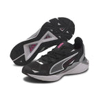 Puma womens UltraRide Wn's Puma Black-Metallic Silver Walking Shoe- 3 UK