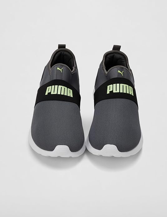 Puma Unisex-Adult Tronic Slip On Castlerock-Black-Fizzy Apple Sneaker - 11 UK