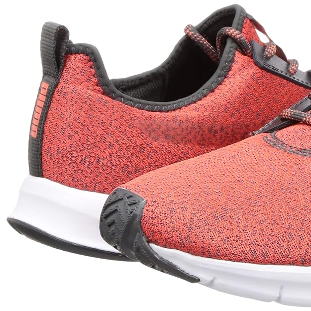 Puma womens Flexracer HM NU Wn's Dark Shadow-Hot Coral Sneaker - 7 UK