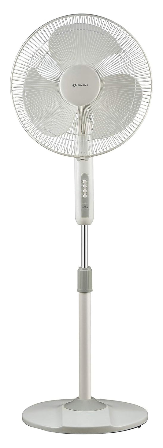 Bajaj Neo-Spectrum 400 MM Pedestal Fan for Home | High Air Delivery | High Speed | Full Copper Motor | Overload Thermal Protector 【Grey】