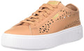 Puma Womens Vikky Stacked Laser Cut Toast-Toast Sneaker - 4 Uk