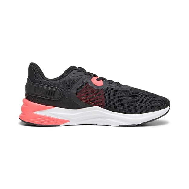 Puma Unisex-Adult Disperse XT 3 Black-Fire Orchid-White Training Shoe - 4 UK