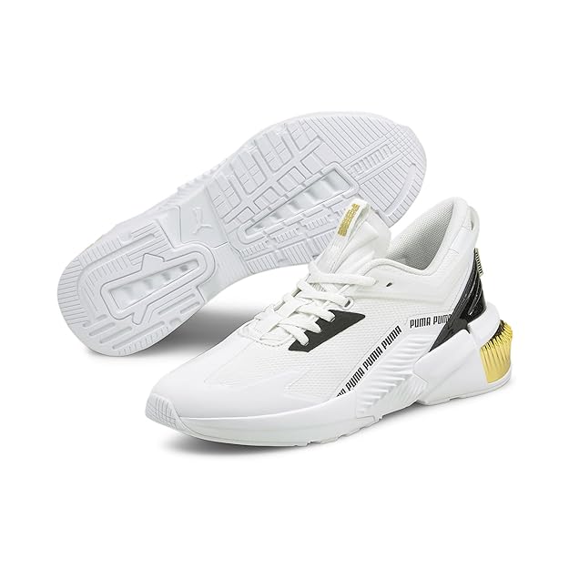 Puma Womens Provoke XT FTR Moto WN's White-Team Gold Training Shoe - 3 UK