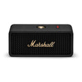 Marshall Smartchoice Emberton III Compact Portable Bluetooth Speaker with 32+ Hours of Playtime, (360° Sound), Dust & Waterproof (IP67) – Black & Brass.