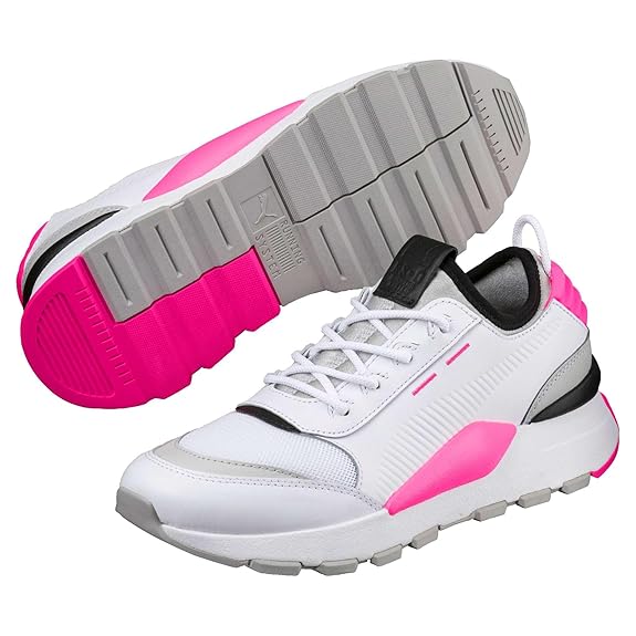 Puma Men RS0 Sound Sneaker (Puma White-Gray Violet-KNOCKOUT PINK , 3.5 UK )