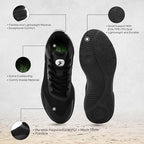 Red Tape Lifestyle Casual Shoes for Men | Classic Rounded Toe, Soothing Insole & Impact-Resistant Comfort_Black 9 UK