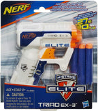 Nerf N-Strike Elite Triad EX-3 Blaster, For Ages 8 and Up, Multicolor