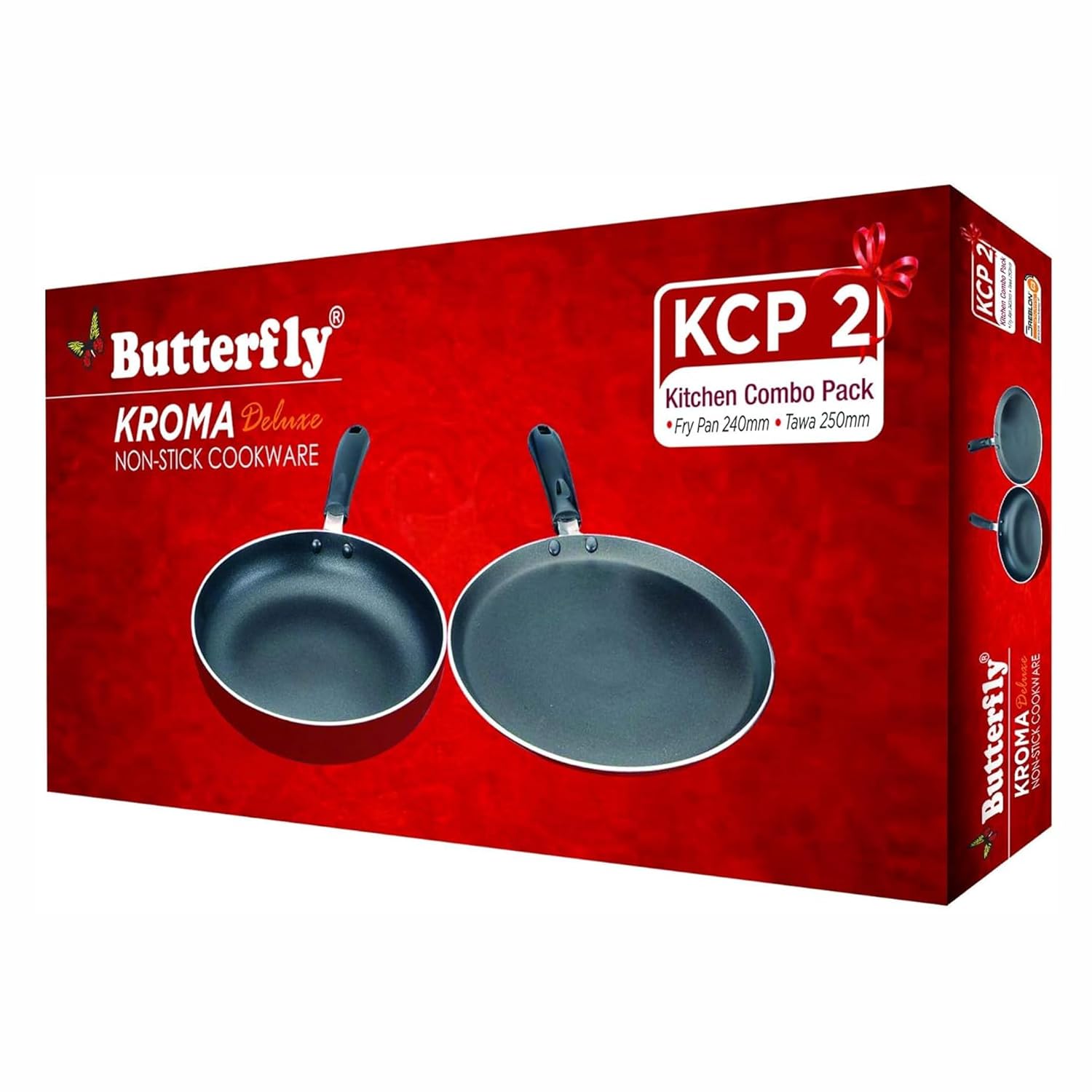 Butterfly Aluminium Cookware Set, Maroon