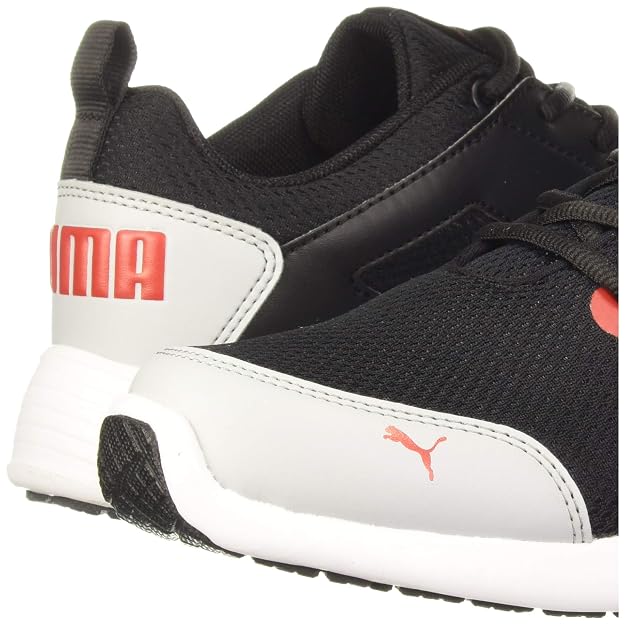 Puma mens Stoop IDP Low Boot Puma Black-High Risk Red-Quarry 8 UK