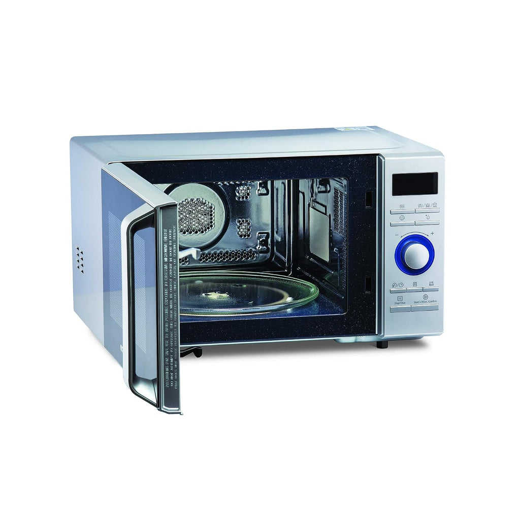 Morphy Richards 28DCOX DuoChef Pro-Convection Microwave and OTG Oven, 28 Ltr, Dual Grill, 300 Auto Cook Menus, Silver, Regular