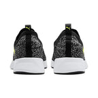 Puma mens Flyer Runner Engineer Knit Black-White-Fizzy Yellow Running Shoe - 8 UK