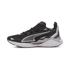 Puma womens UltraRide Wn's Puma Black-Metallic Silver Walking Shoe- 3 UK