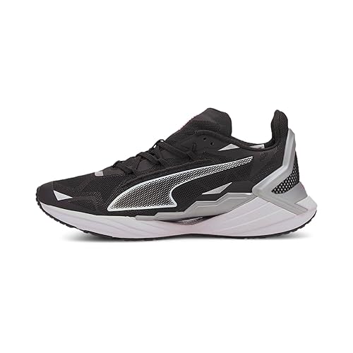 Puma womens UltraRide Wn's Puma Black-Metallic Silver Walking Shoe- 3 UK