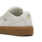 Puma Girls Creeper PHATTY Nubuck PS Warm White-Gold-Gum Sneaker - 2 UK