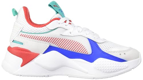 Puma Unisex-Adult RS-X Toys White-High Risk Red Sneaker - 4 UK