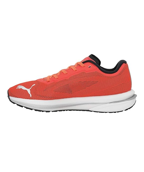 Puma Womens Velocity Nitro WNS Lava Blast-Black-Silver Running Shoe UK-4 (19569701)