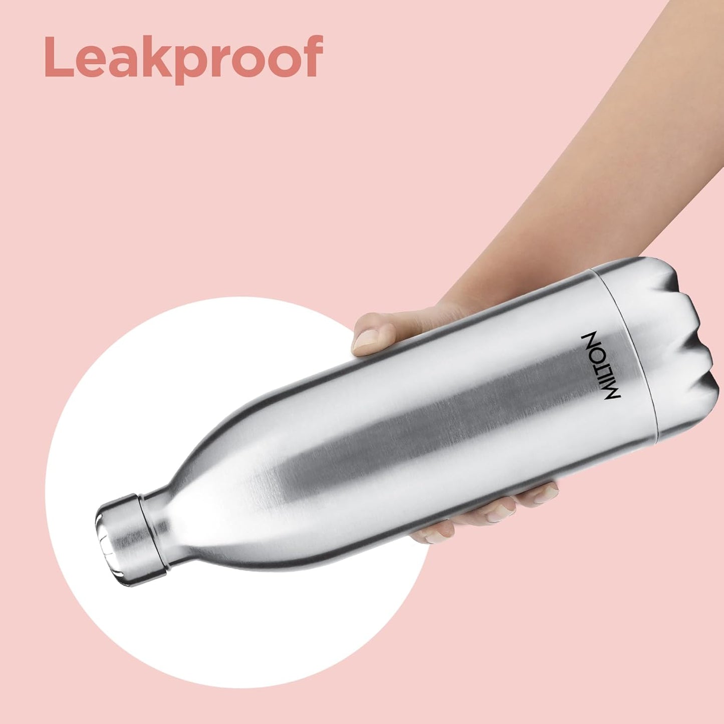 MILTON DUO DLX 1500 THERMOSTEEL WATER BOTTLE 1.5 LITRE 24 HR HOT AND COLD I LEAK PROOF LID ISI