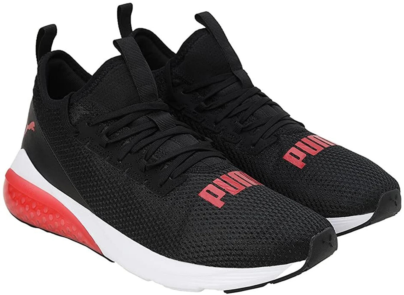 PUMA Cell Vive Bright Running Shoes For Men (Black , 9)