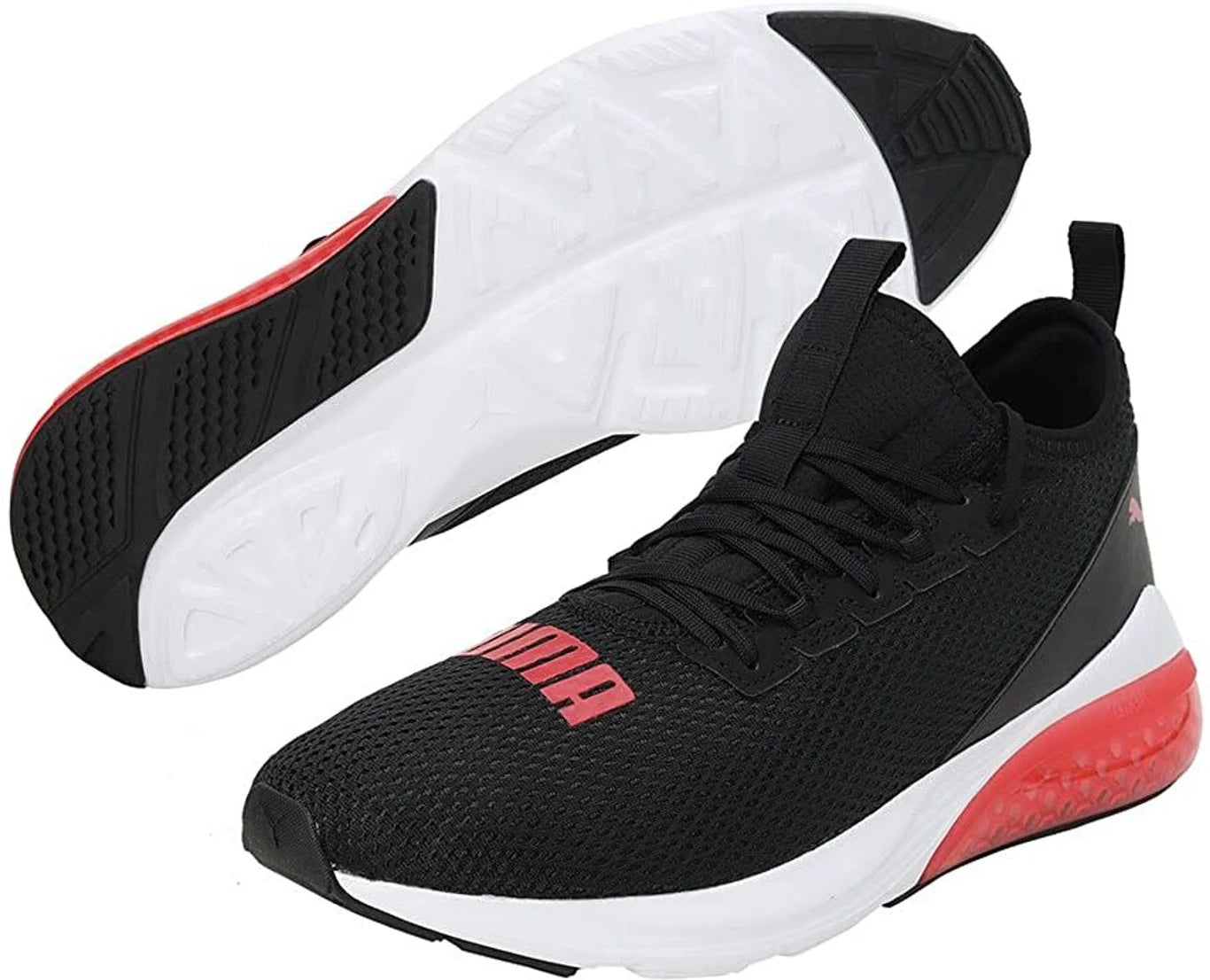 PUMA Cell Vive Bright Running Shoes For Men (Black , 9)