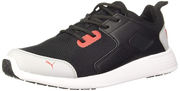 Puma mens Stoop IDP Low Boot Puma Black-High Risk Red-Quarry 8 UK
