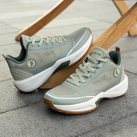 Red Tape Basketball Shoes for Men | Cultured Round-Toe Shape & Cushioning Technology Olive 9 UK