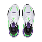 Puma Unisex-Adult RS-X Geek White-Fizzy Lime Sneaker - 4UK