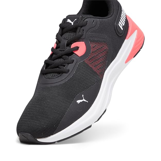 Puma Unisex-Adult Disperse XT 3 Black-Fire Orchid-White Training Shoe - 4 UK