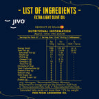 Jivo Extra Light Olive Oil 1 Litre | Imported from Spain | Versatile Olive Oil for Indian Cooking| High in MUFA with Balanced Omega-3 & 6 | Zero Trans Fat & Cholesterol | Light Oil for Marinating, Mild- and High-Heat Cooking