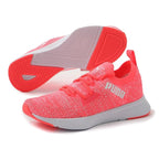 Puma Women's Flyer Runner Engnr Knit Wn s Ignite Pink White Running Shoe-3 Kids UK