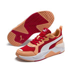 PUMA Unisex Adult X-Ray Sneakers (High Risk Red White-Cantaloupe-Rosewater 3.5UK)