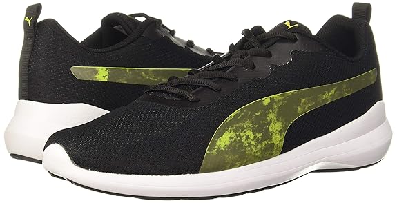 Puma Men Pacer Mars Sneaker ( Puma Black-Limepunch , 9 )