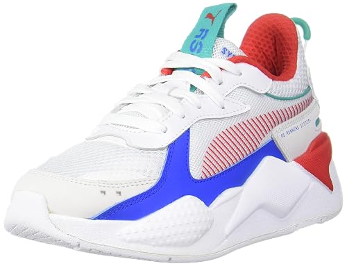 Puma Unisex-Adult RS-X Toys White-High Risk Red Sneaker - 4 UK