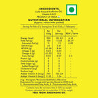Jivo Cold Pressed Sunflower Oil 1 Litre | High in Polyunsaturated Fats | Vitamin A and D Fortified | Cholesterol Free Edible Oil | Ideal for Roasting, Frying, Baking, and All Types of Cuisines
