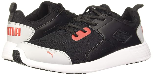 Puma mens Stoop IDP Low Boot Puma Black-High Risk Red-Quarry 8 UK
