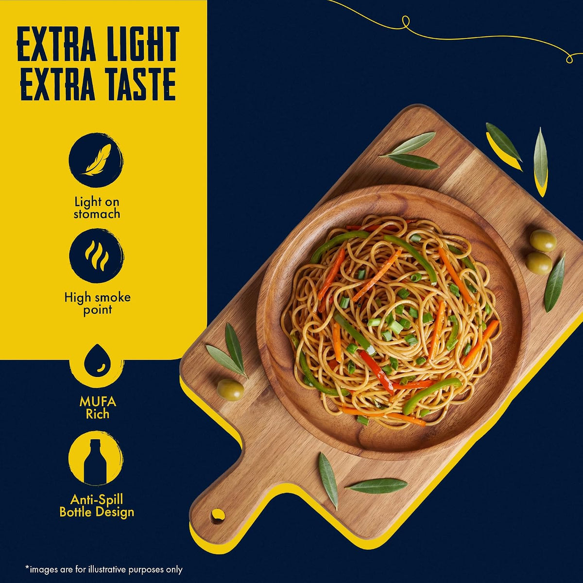 Jivo Extra Light Olive Oil 1 Litre | Imported from Spain | Versatile Olive Oil for Indian Cooking| High in MUFA with Balanced Omega-3 & 6 | Zero Trans Fat & Cholesterol | Light Oil for Marinating, Mild- and High-Heat Cooking