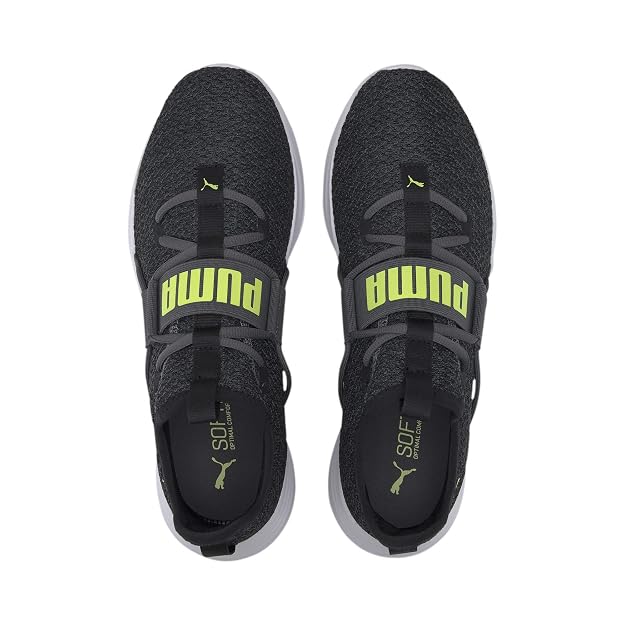Puma Men's Persist XT Knit Castlerock-Yellow Alert Closed Shoe-10 Kids UK