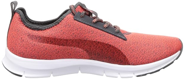 Puma womens Flexracer HM NU Wn's Dark Shadow-Hot Coral Sneaker - 7 UK