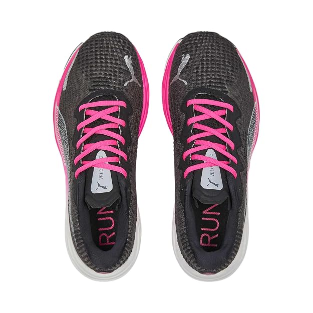 Puma Women Velocity Nitro 2 Fade WNS Sneaker(Black-Ravish-Silver , 4 UK )