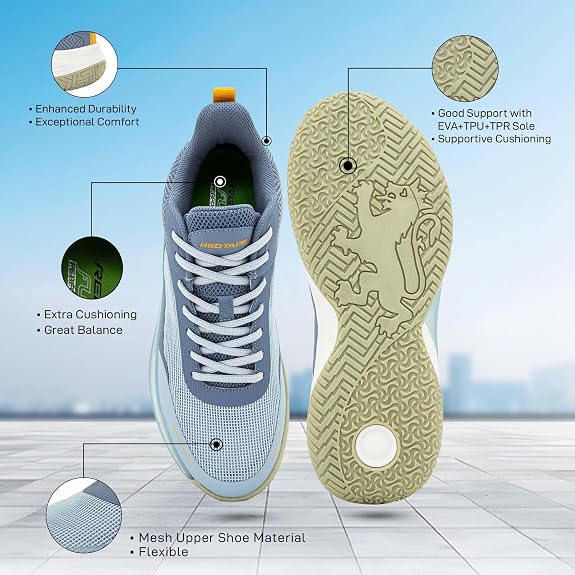 Red Tape Lifestyle Casual Shoes for Men | Elegantly Rounded Front, Soothing Insole & Impact-Resistant Comfort_Blue 9 UK