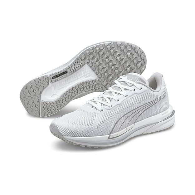 Puma Womens Velocity Nitro CoolAdapt WNS White-Silver Running Shoe - 3.5 UK