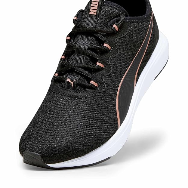 PUMA Unisex-Adult Softride Cruise 2 Black-Rose Gold-White Running Shoe - 4 UK