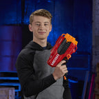 Nerf Mega Tri-Break Blaster - Break Open Barrel to Load Darts - 3-Dart Capacity - Includes 3 Official Mega Darts, Multicolor