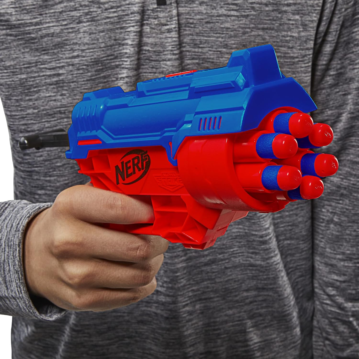 Nerf Alpha Strike Cobra RC-6 Targeting Set, 17 Pieces, Blaster, 6-Dart Blasting, 4 Half-Targets, 12 Darts, Multicolor