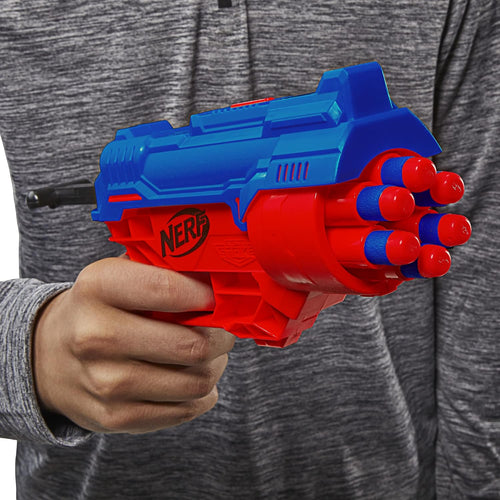 Nerf Alpha Strike Cobra RC-6 Targeting Set, 17 Pieces, Blaster, 6-Dart Blasting, 4 Half-Targets, 12 Darts, Multicolor