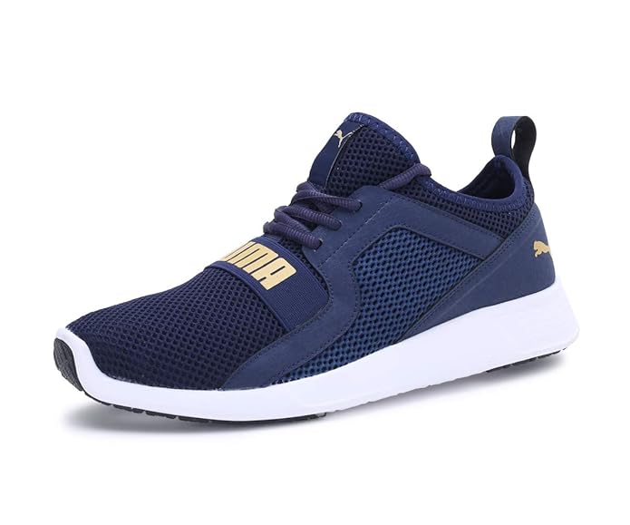 Puma Men Abiko IDP Peacoat Team Gold UK-10 (36847502)