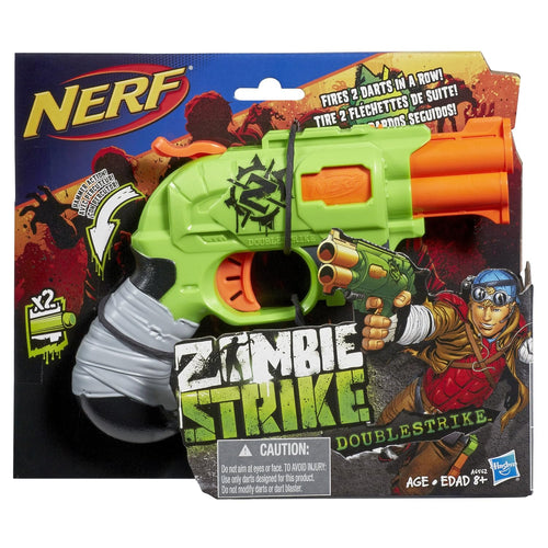 NERF Zombie Strike DoubleStrike (Multicolor) Includes 2 Darts, for Kids Ages 8 and Up,Plastic