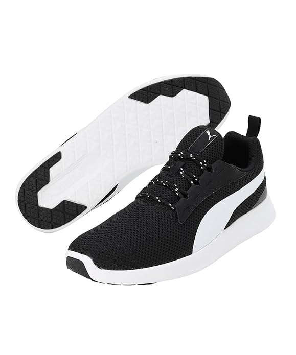 Puma Unisex-Adult Buzz Black-White Sneaker UK-8 (39189303)