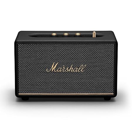 Marshall Acton III Wired Connectivity Stereo Home Speakers with Bluetooth 5.2 & RCA or 3.5mm Input Black