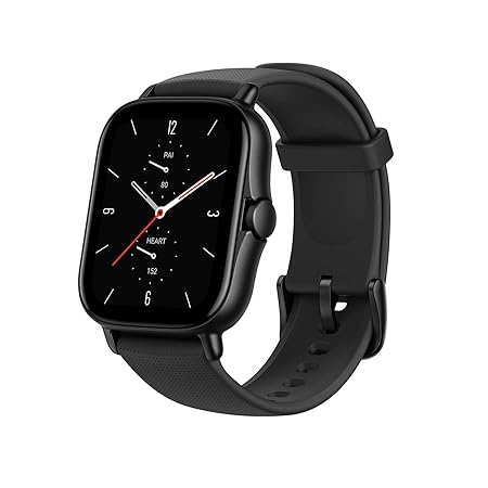 Amazfit GTS 2 (New Version) Smart Watch with Ultra HD AMOLED Display, Built-in Amazon Alexa, Built-in GPS, SpO2 & Stress Monitor, Bluetooth Phone Calls, 3GB Music Storage, 90 Sports Modes(Space Black)