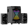 Blitz 1508 50W RMS Wired Speaker with boAt Signature Sound, 2.1 Channel, RGB Led, 5 Entertainment Modes, FM, Aux, USB, Sd Card, BT